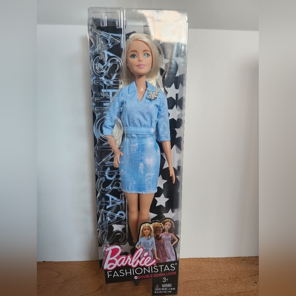 Barbie Fashionista 59 Double Denim Look NIB retired discontinued - Picture 1 of 4